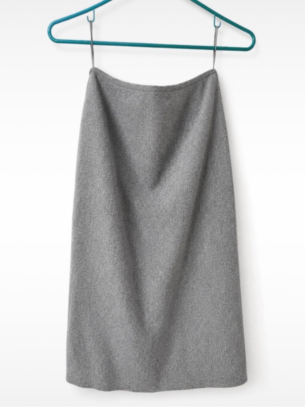 Tahari Gray Wool Blazer and Skirt Set with Removable Faux Fur Collar - Picture 2 of 2